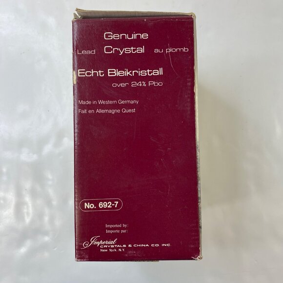Imperial Genuine Set 2 Lead Crystal 7" Candlestick Holders No. 692-7 - Picture 6 of 8
